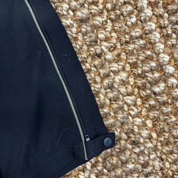 VTG Nike Golf Track Pants Men XL Black Gold Baggy Windbreaker Ankle Zip … - Picture 3 of 7